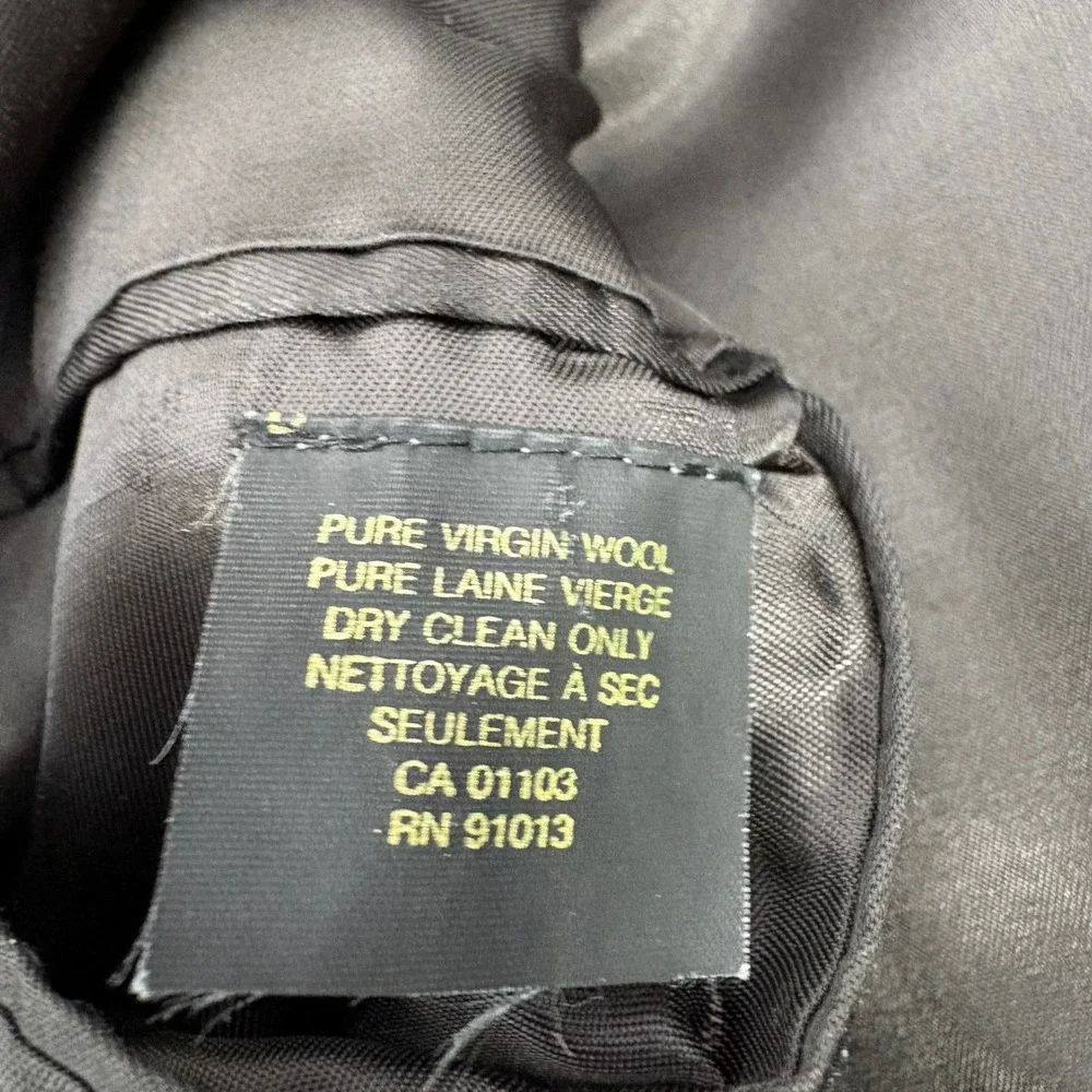 Jack Victor Glen Plaid Blazer Mens XL Brown Black Wool 2B/3B Sport Coat No Vents